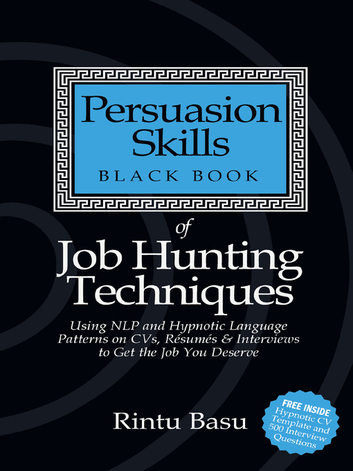 Cover image for Persuasion Skills Black Book of Job Hunting Techniques